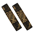 Gold Scorpio Print Car Seat Belt Covers
