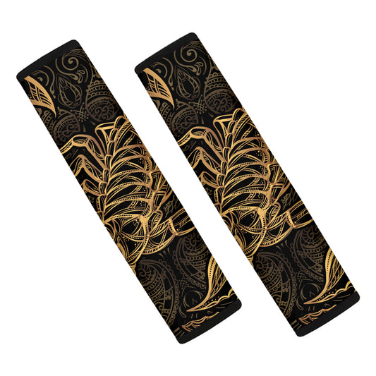 Gold Scorpio Print Car Seat Belt Covers