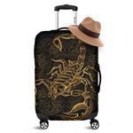 Gold Scorpio Print Luggage Cover