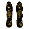 Gold Scorpio Print Muay Thai Shin Guards