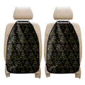 Gold Sun And Moon Pattern Print Car Seat Organizers