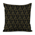Gold Sun And Moon Pattern Print Pillow Cover