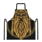 Gold Viking Norse God Odin Print Apron