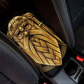 Gold Viking Norse God Odin Print Car Center Console Cover