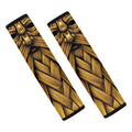Gold Viking Norse God Odin Print Car Seat Belt Covers
