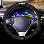 Gold Viking Norse God Odin Print Car Steering Wheel Cover