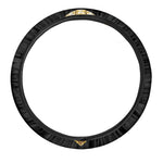 Gold Viking Norse God Odin Print Car Steering Wheel Cover