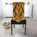 Gold Viking Norse God Odin Print Dining Chair Slipcover