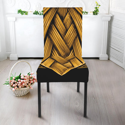 Gold Viking Norse God Odin Print Dining Chair Slipcover