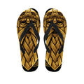 Gold Viking Norse God Odin Print Flip Flops