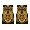 Gold Viking Norse God Odin Print Front Car Floor Mats