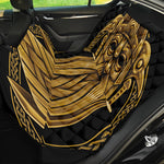 Gold Viking Norse God Odin Print Pet Car Back Seat Cover