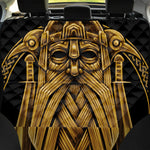 Gold Viking Norse God Odin Print Pet Car Back Seat Cover