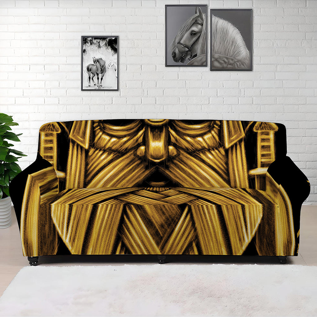 Gold Viking Norse God Odin Print Sofa Cover