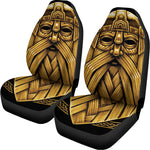 Gold Viking Norse God Odin Print Universal Fit Car Seat Covers