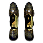 Gold Yin Yang Mandala Print Muay Thai Shin Guard