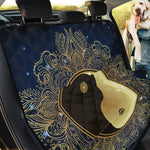 Gold Yin Yang Mandala Print Pet Car Back Seat Cover
