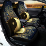 Gold Yin Yang Mandala Print Universal Fit Car Seat Covers