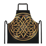Golden Celtic Knot Print Apron