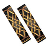 Golden Celtic Knot Print Car Seat Belt Covers