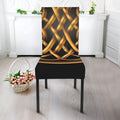 Golden Celtic Knot Print Dining Chair Slipcover
