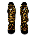 Golden Celtic Knot Print Muay Thai Shin Guards