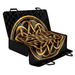 Golden Celtic Knot Print Pet Car Back Seat Cover