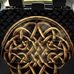 Golden Celtic Knot Print Pet Car Back Seat Cover