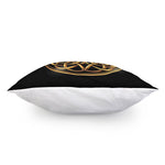 Golden Celtic Knot Print Pillow Cover