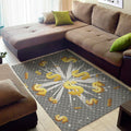Golden Dollar Sign Explosion Print Floor Mat