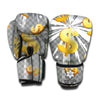 Golden Dollar Sign Explosion Print Boxing Gloves