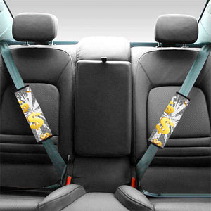 Golden Dollar Sign Explosion Print Car Seat Belt Covers