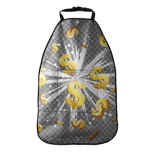 Golden Dollar Sign Explosion Print Car Seat Organizers