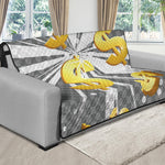 Golden Dollar Sign Explosion Print Futon Protector