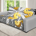 Golden Dollar Sign Explosion Print Futon Protector