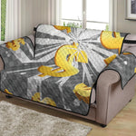 Golden Dollar Sign Explosion Print Loveseat Protector