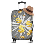 Golden Dollar Sign Explosion Print Luggage Cover