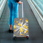 Golden Dollar Sign Explosion Print Luggage Cover