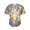 Golden Dollar Sign Explosion Print Men's Baseball Jersey