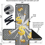 Golden Dollar Sign Explosion Print Recliner Protector