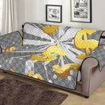 Golden Dollar Sign Explosion Print Sofa Protector