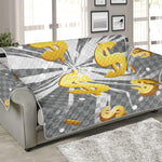 Golden Dollar Sign Explosion Print Sofa Protector