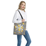 Golden Dollar Sign Explosion Print Tote Bag