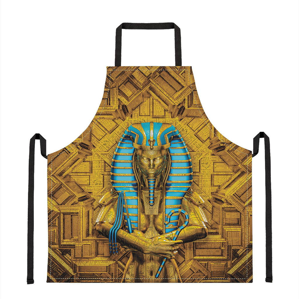 Golden Egyptian Pharaoh Print Apron