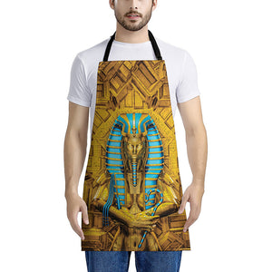 Golden Egyptian Pharaoh Print Apron