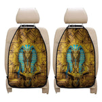 Golden Egyptian Pharaoh Print Car Seat Organizers
