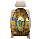 Golden Egyptian Pharaoh Print Car Seat Organizers