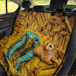 Golden Egyptian Pharaoh Print Pet Car Back Seat Cover