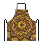 Golden Kaleidoscope Print Apron
