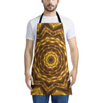 Golden Kaleidoscope Print Apron
